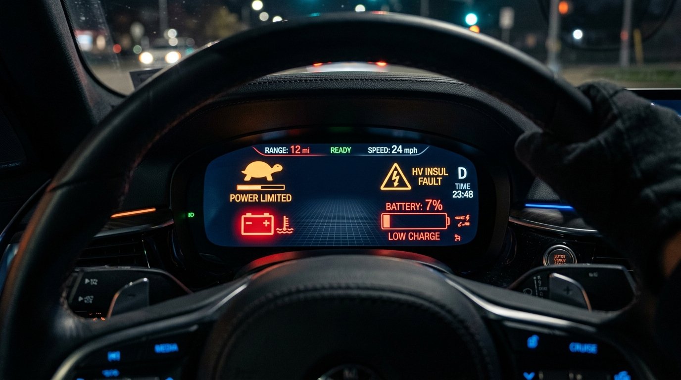 Common EV Dashboard Warning Lights and What They Mean (With Images)