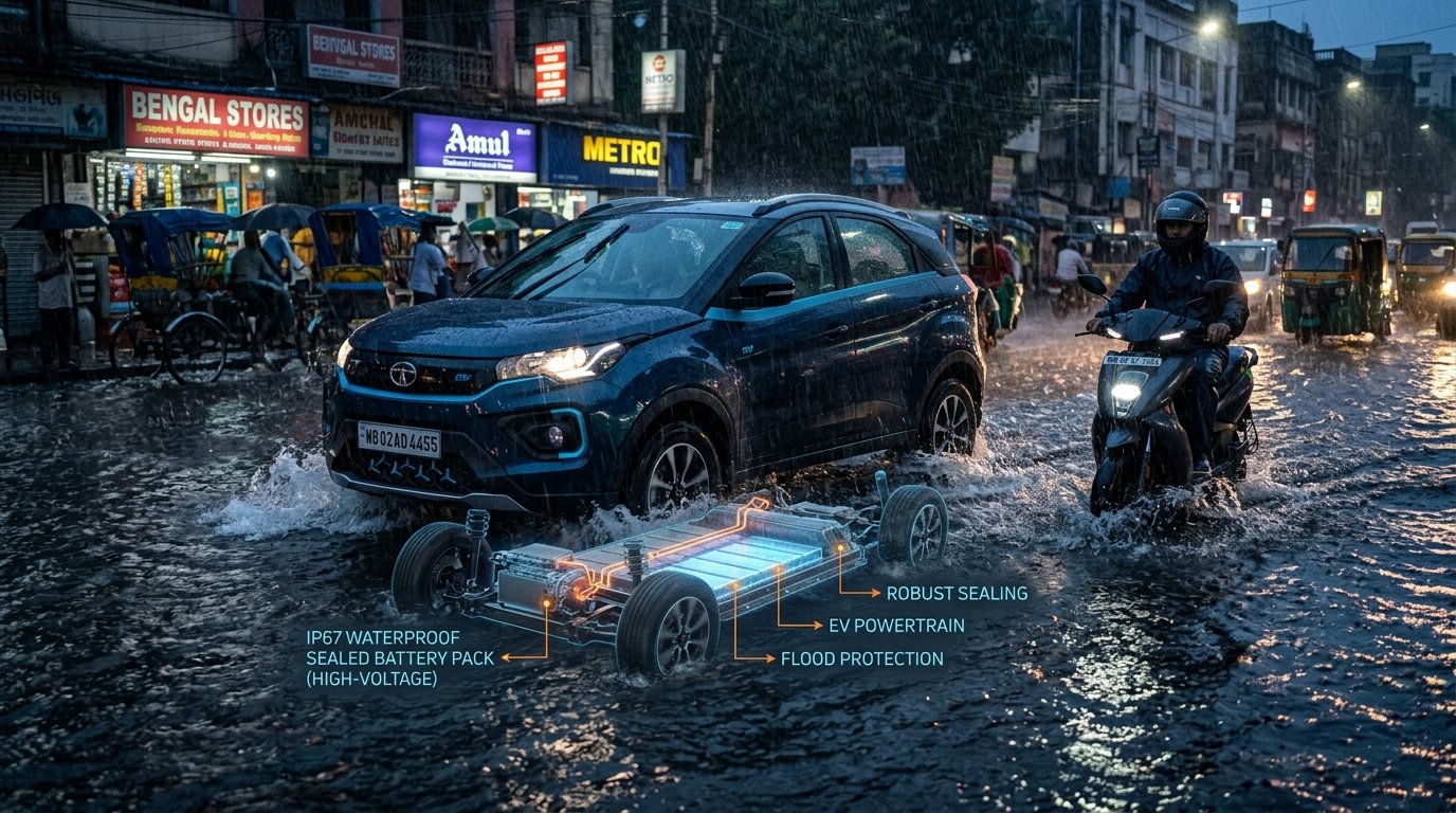 Waterlogging and EVs: Are Electric Vehicles Safe in Indian Monsoons?