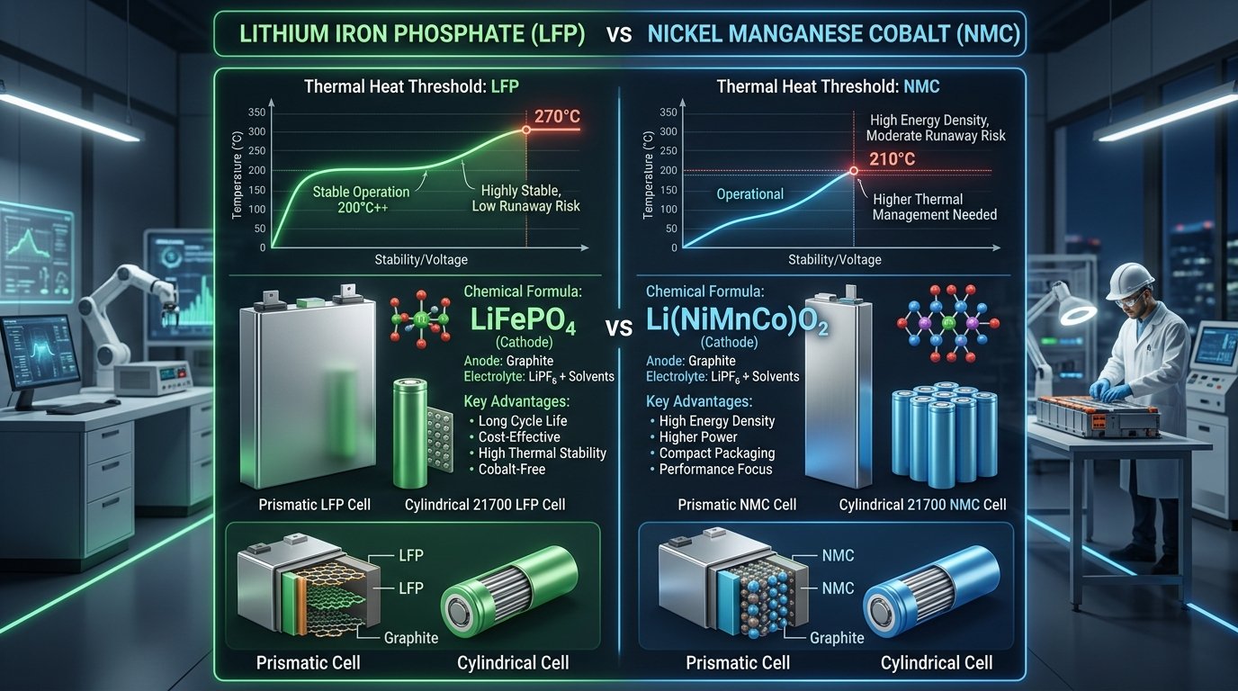 LFP vs NMC Batteries in Indian EVs: Which is Safer in 45°C+ Summers?